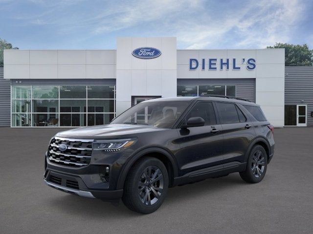 2026 Ford Explorer Active w/200A Pkg in Agate Black Metallic — front three-quarter view
