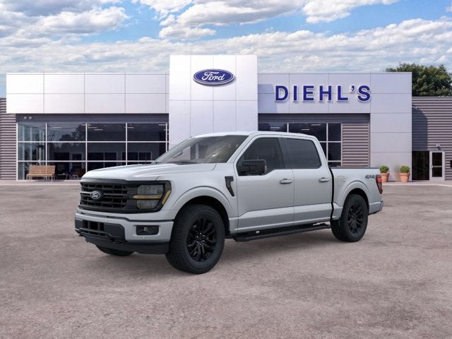 2026 Ford F-150 XLT in Iconic Silver — front three-quarter view